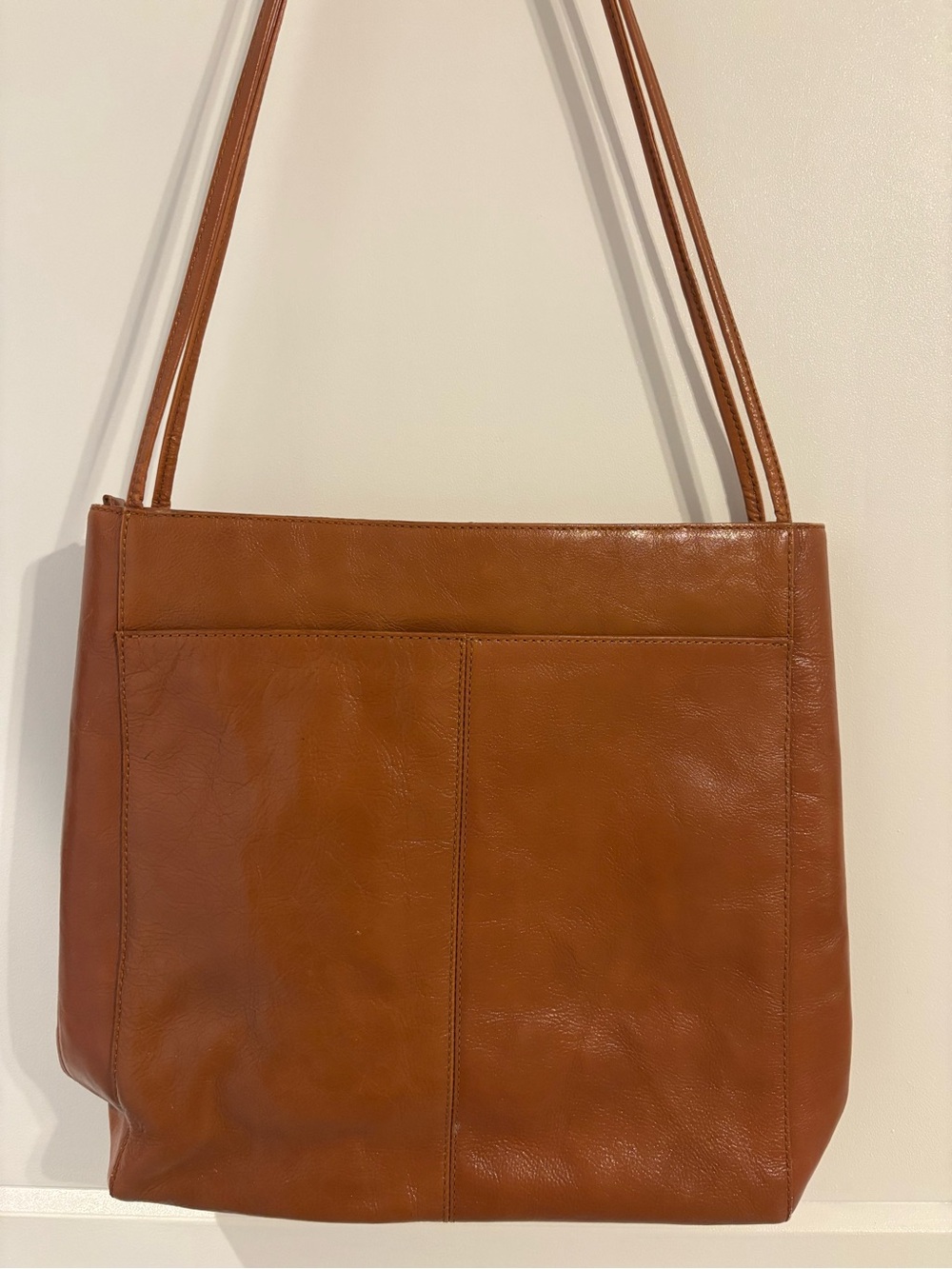 HOBO Cognac Leather Shoulder Bag